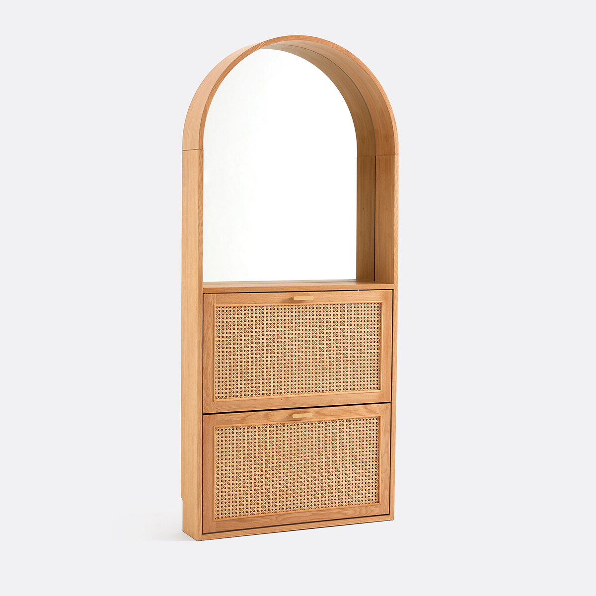 Тумба для обуви, до 8 пар, с 2 створками и зеркалом