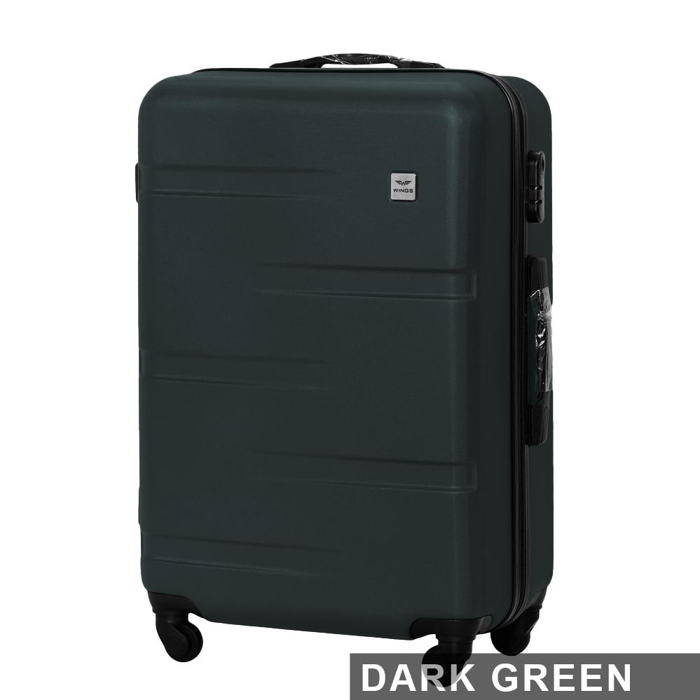 Велика дорожня пластикова валіза WINGS 167 L 26