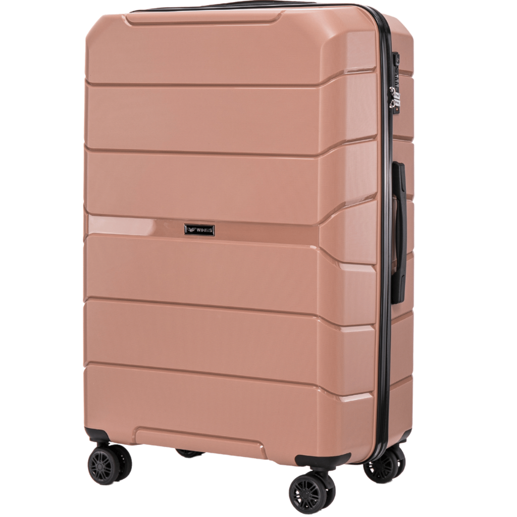 Велика дорожня поліпропіленова валіза WINGS PP06 L 28