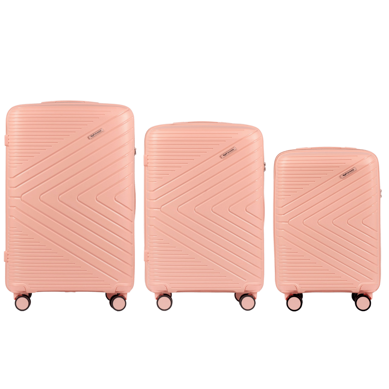 Комплект дорожніх поліпропіленових валіз 181-05 L (28") + M (24") + S (20")