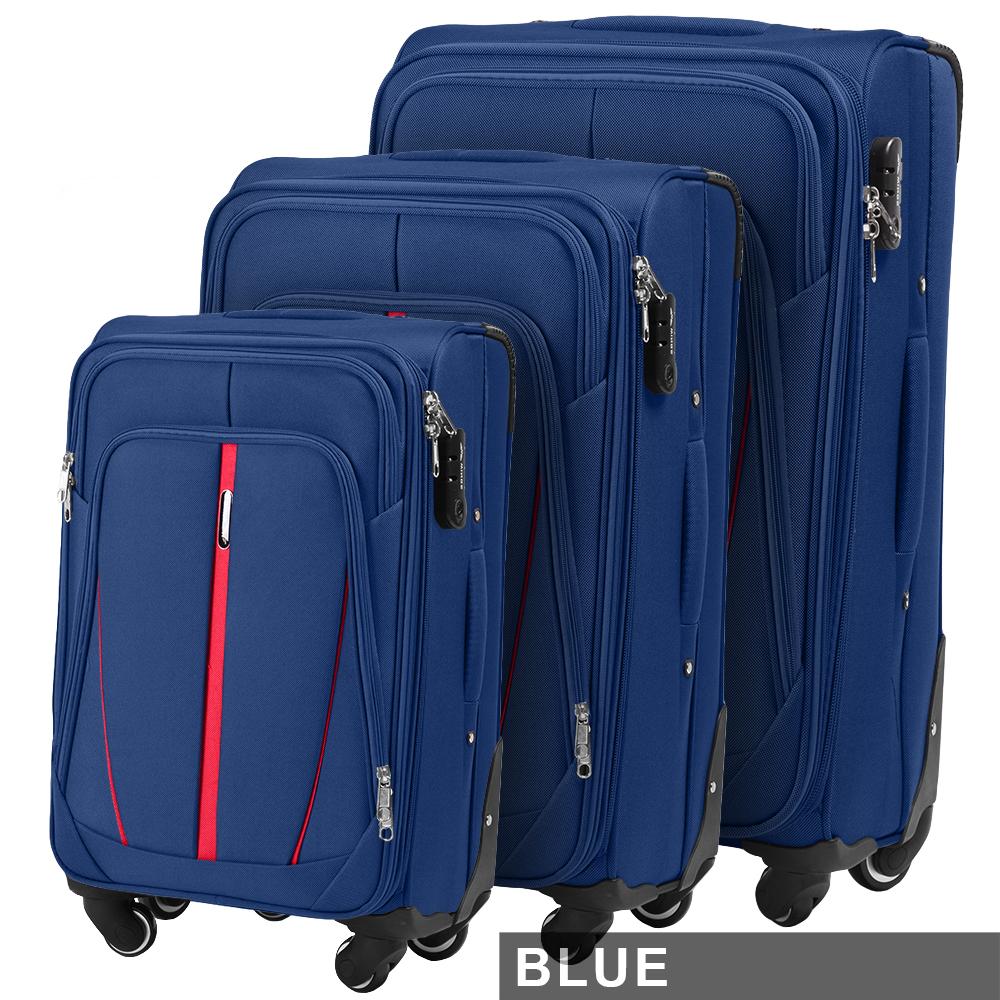 Комплект дорожніх тканинних валіз WINGS 1706 L (28