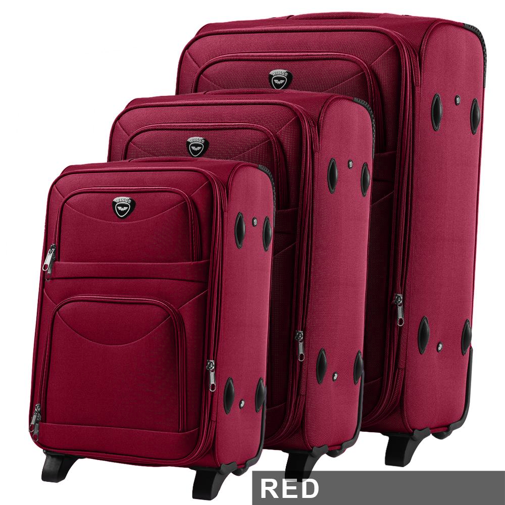 Комплект дорожніх тканинних валіз WINGS 6802 L (28