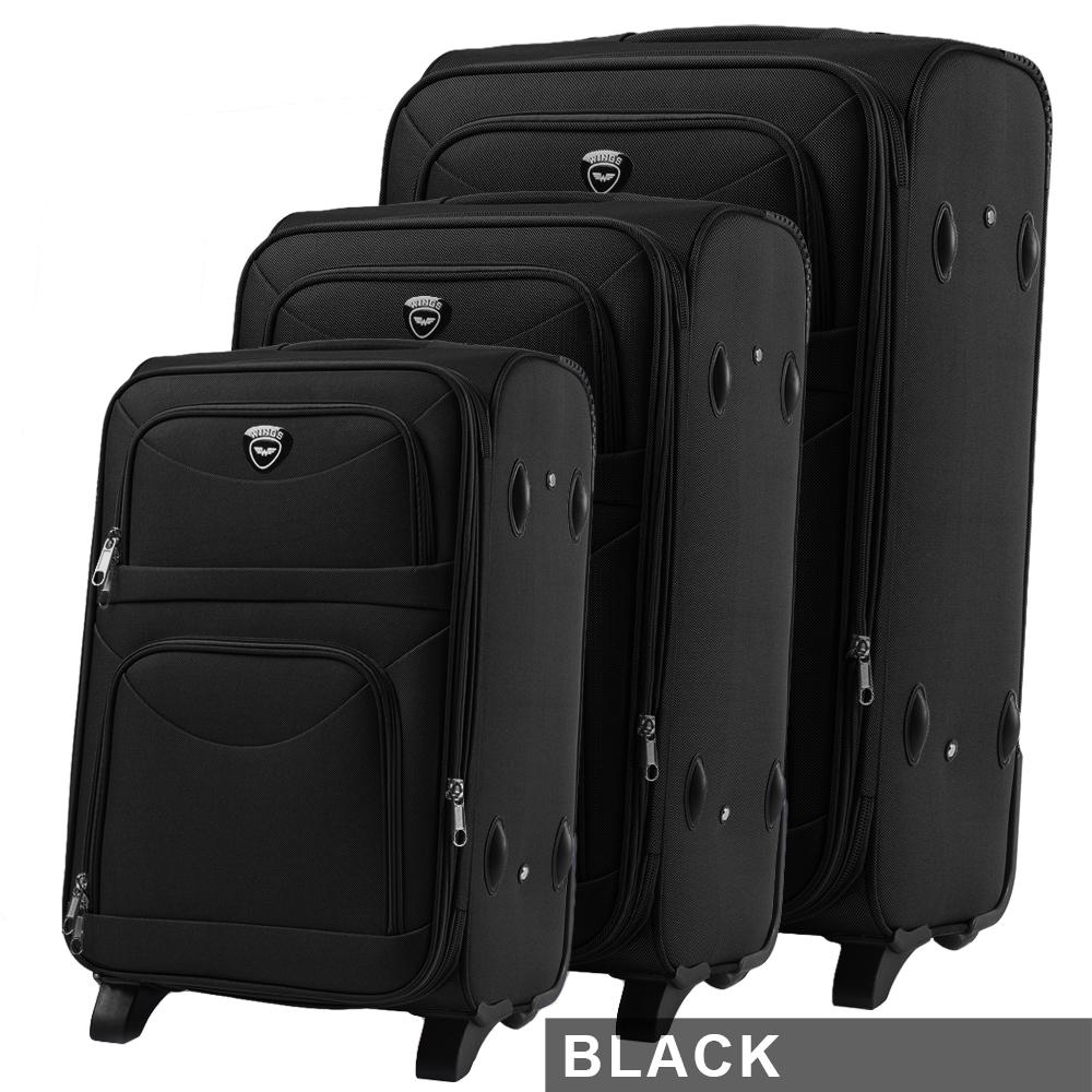 Комплект дорожніх тканинних валіз WINGS 6802 L (28