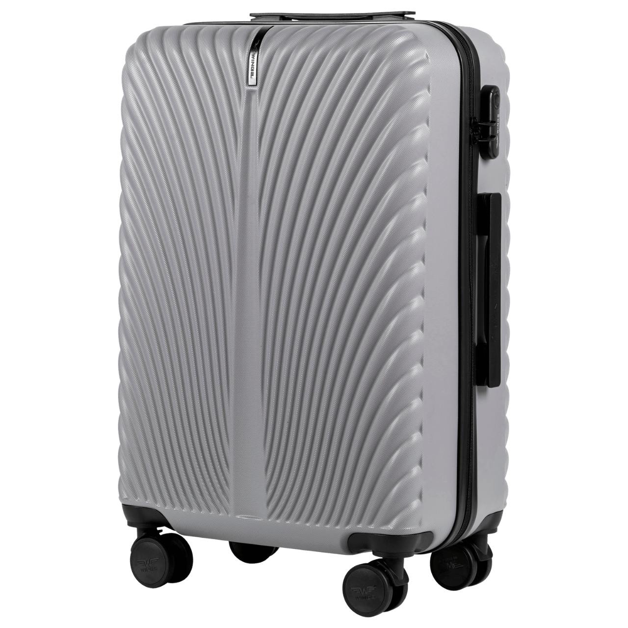 Середня дорожня пластикова валіза WINGS SWAN SN120 M 24"