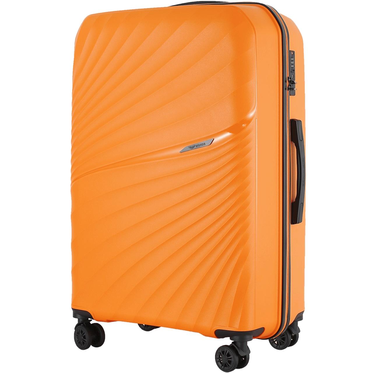 Велика дорожня поліпропіленова валіза WINGS DQZ-02 HOOPOE L 28