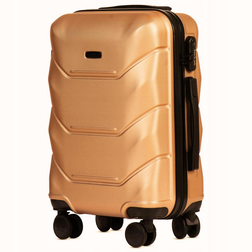 Міні дорожня пластикова валіза WINGS PEACOCK 148 XS 18"