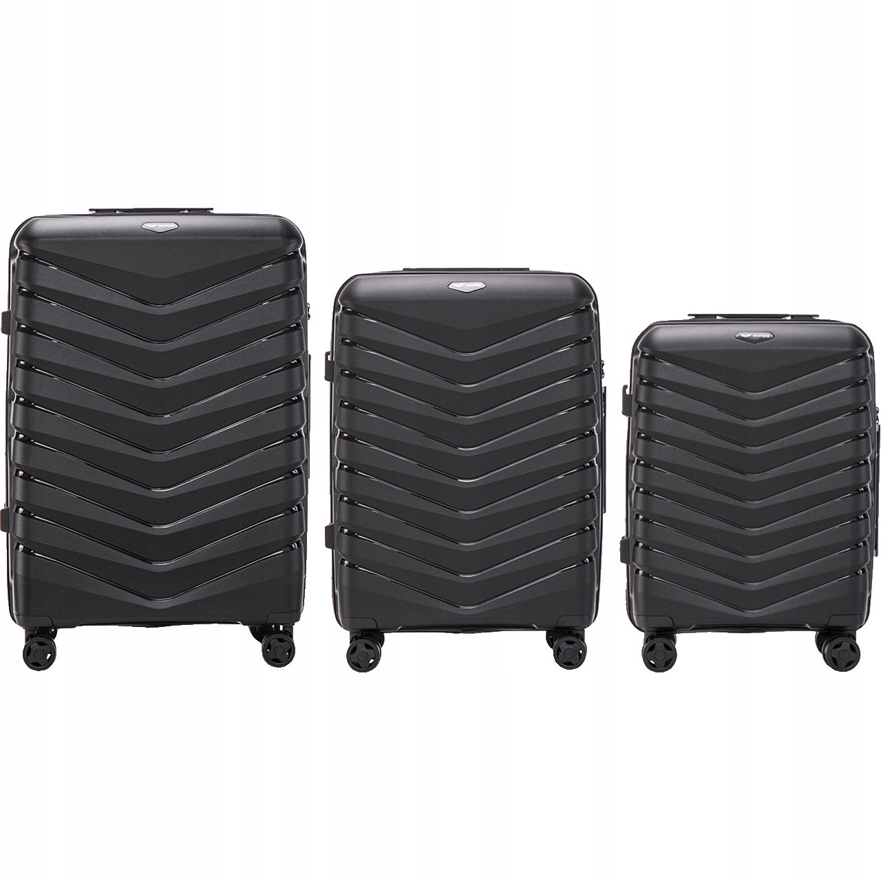 Комплект дорожніх поліпропіленових валіз PHOENIX L (28") + M (24") + S (20")