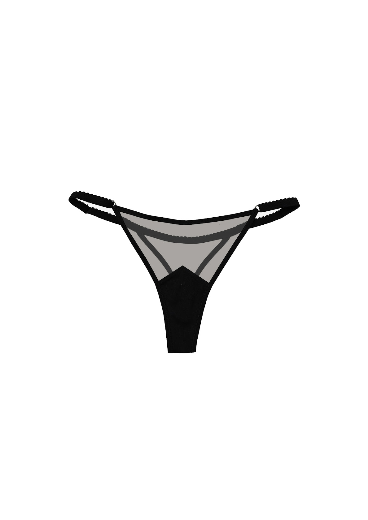 Ester Black Thong