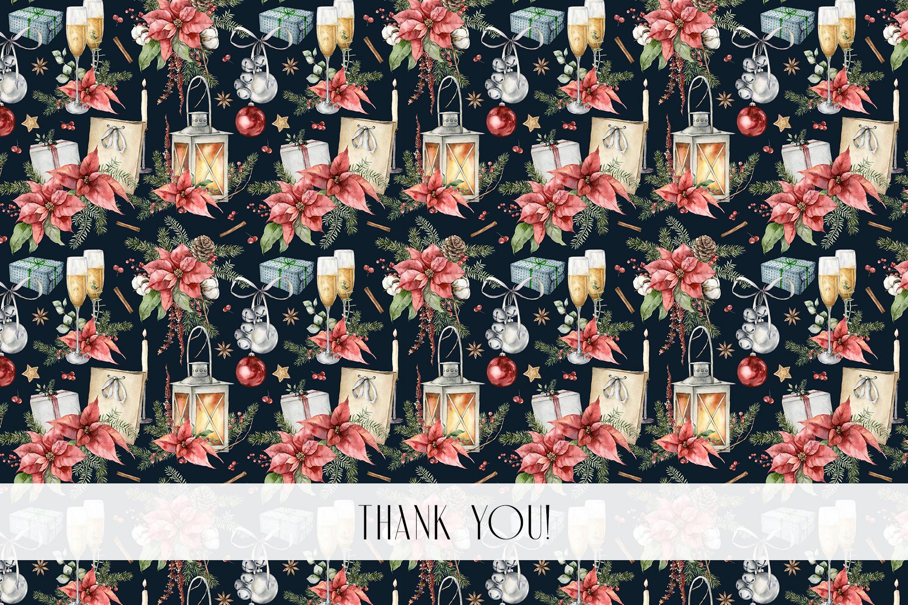 120 watercolor Traditional and Abstract Christmas seamless patterns