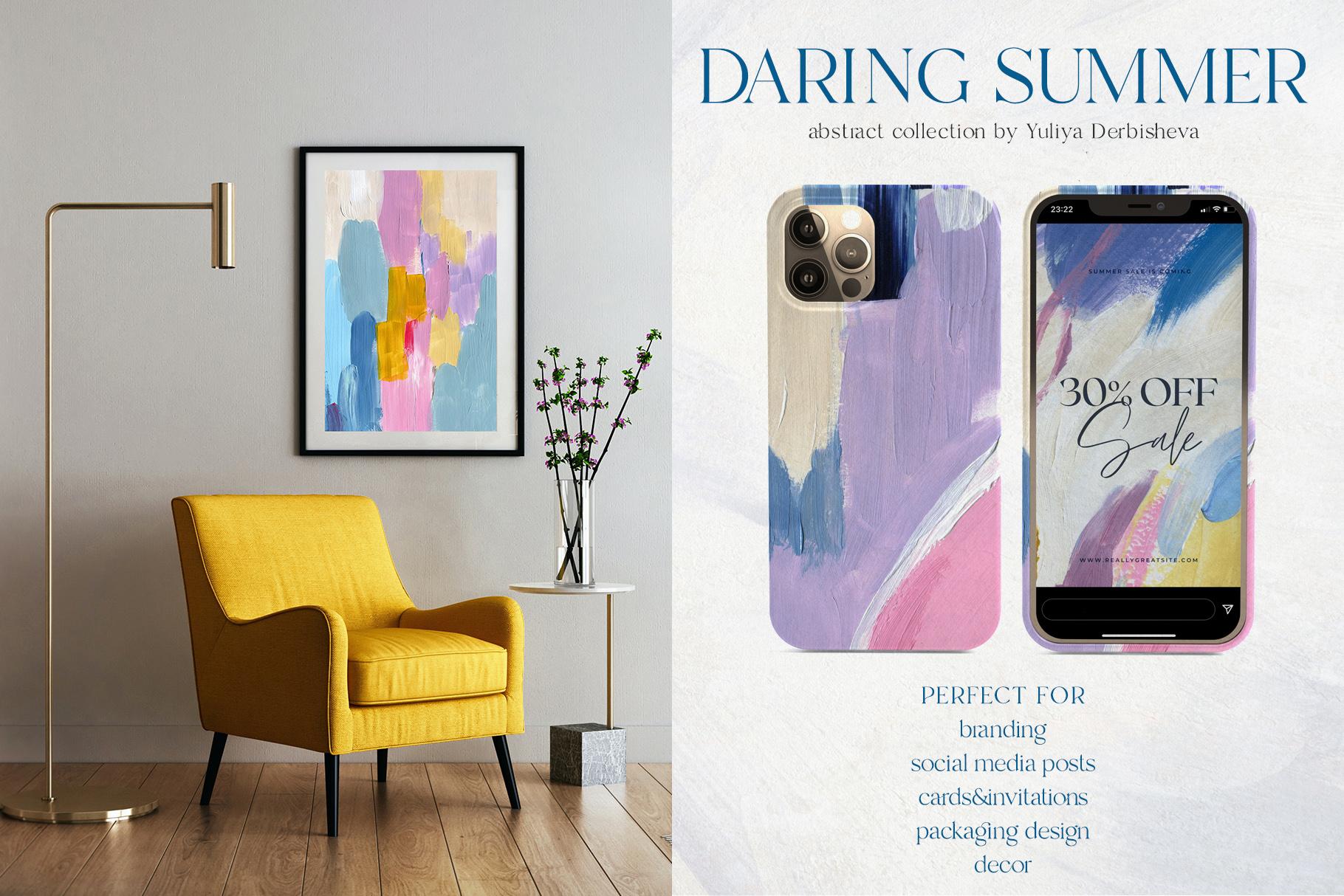 Daring summer abstract background textures