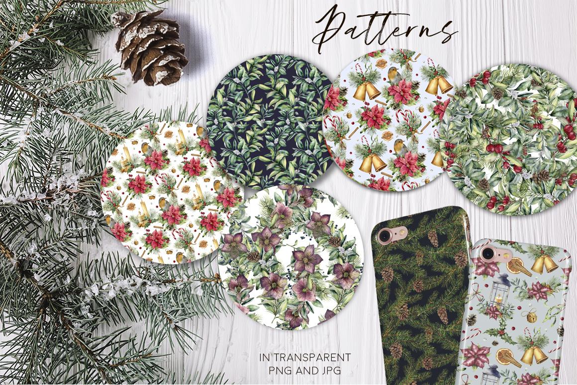 Delicate Christmas: a scandinavian watercolor Wonderland illustrations