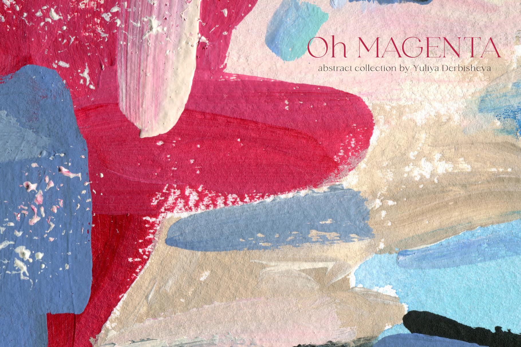 Oh Viva Magenta abstract backgrounds and flowers