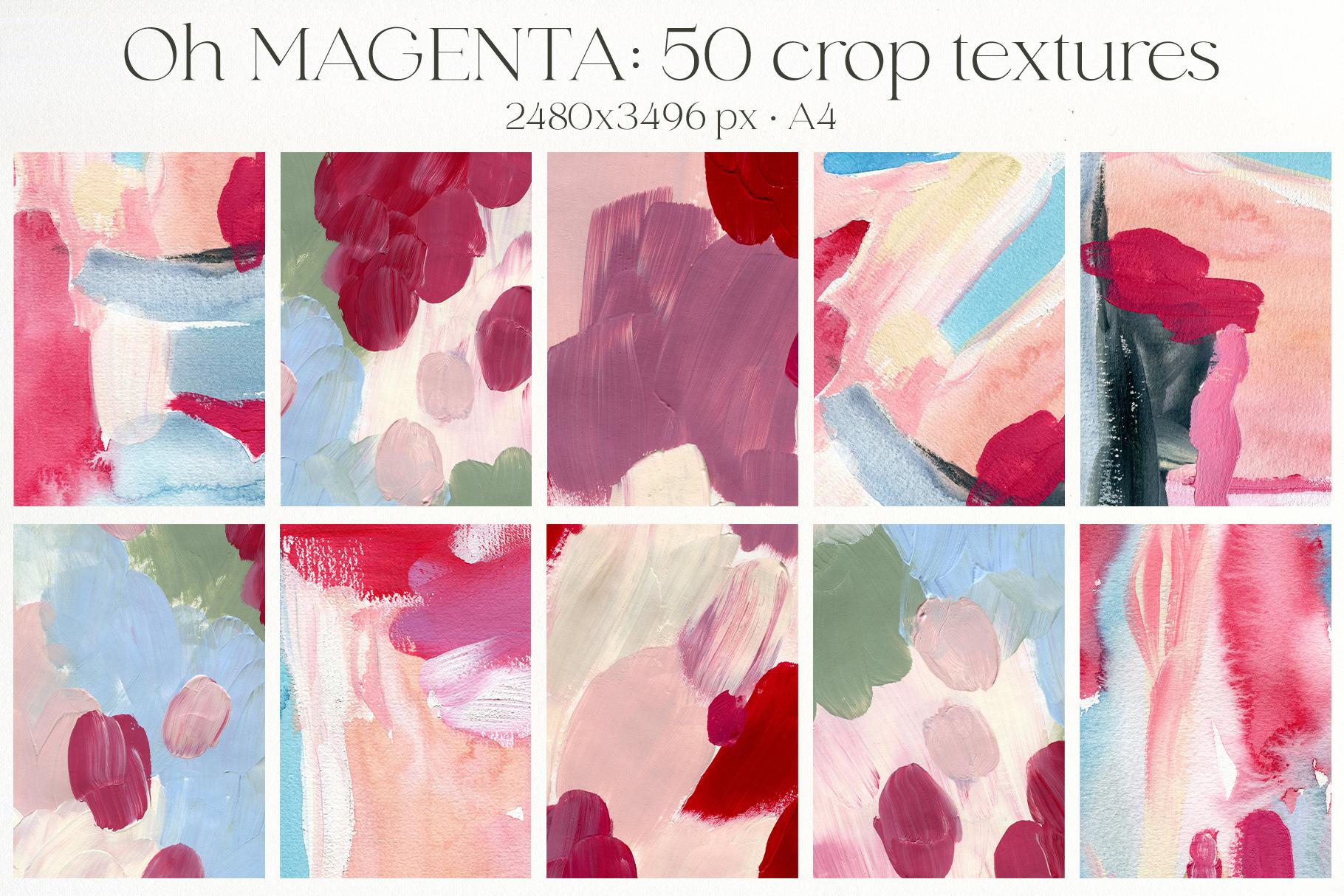 Oh Viva Magenta abstract backgrounds and flowers