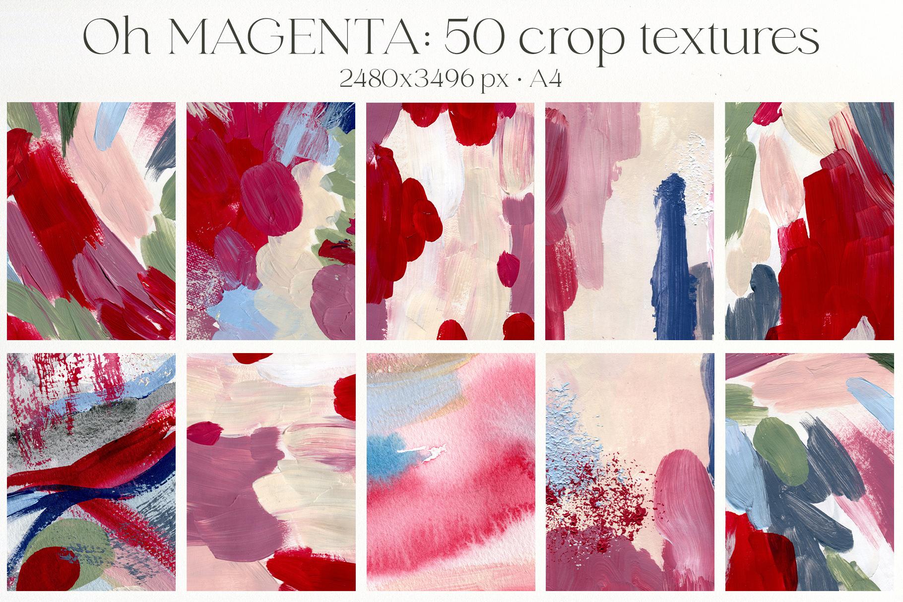 Oh Viva Magenta abstract backgrounds and flowers