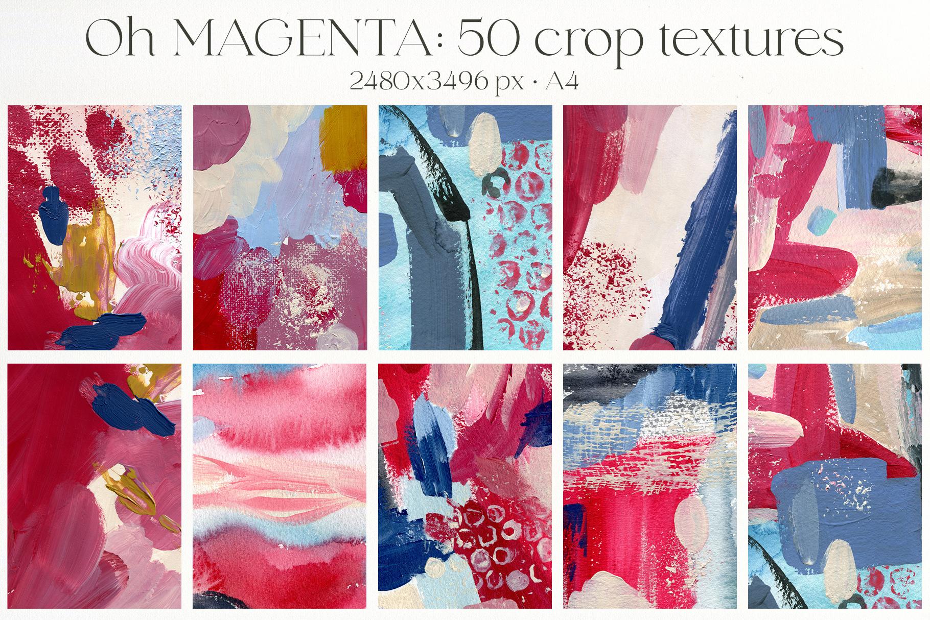 Oh Viva Magenta abstract backgrounds and flowers