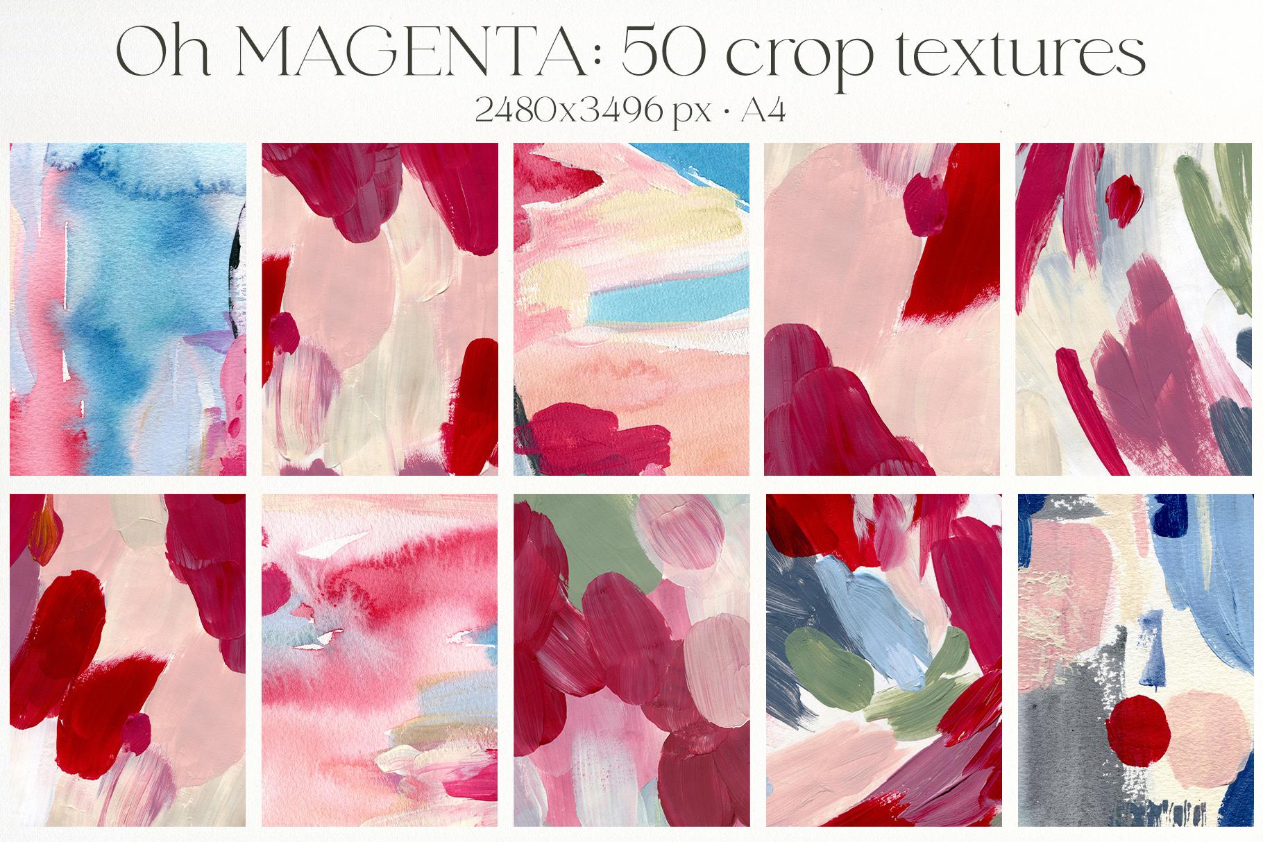 Oh Viva Magenta abstract backgrounds and flowers