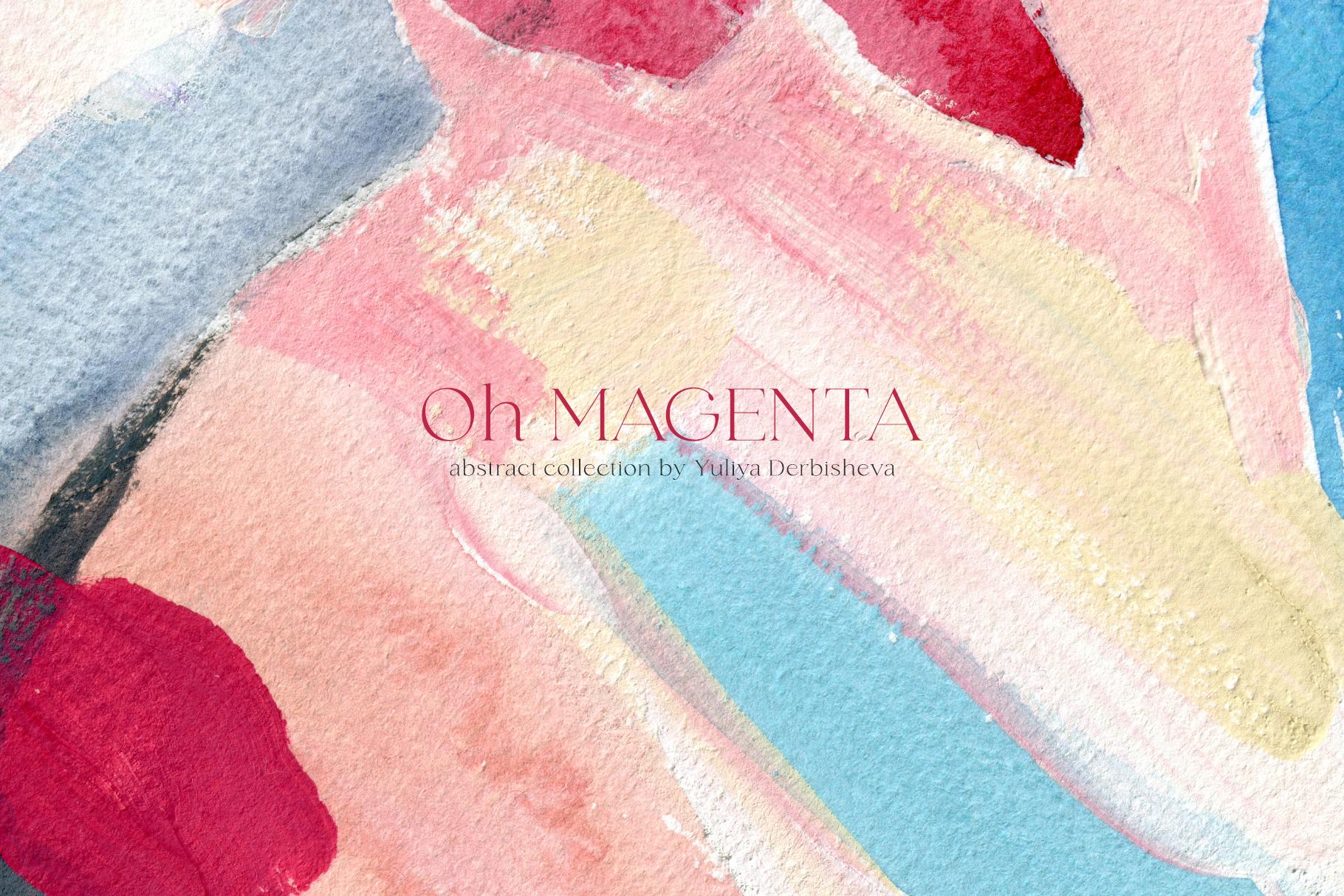 Oh Viva Magenta abstract backgrounds and flowers