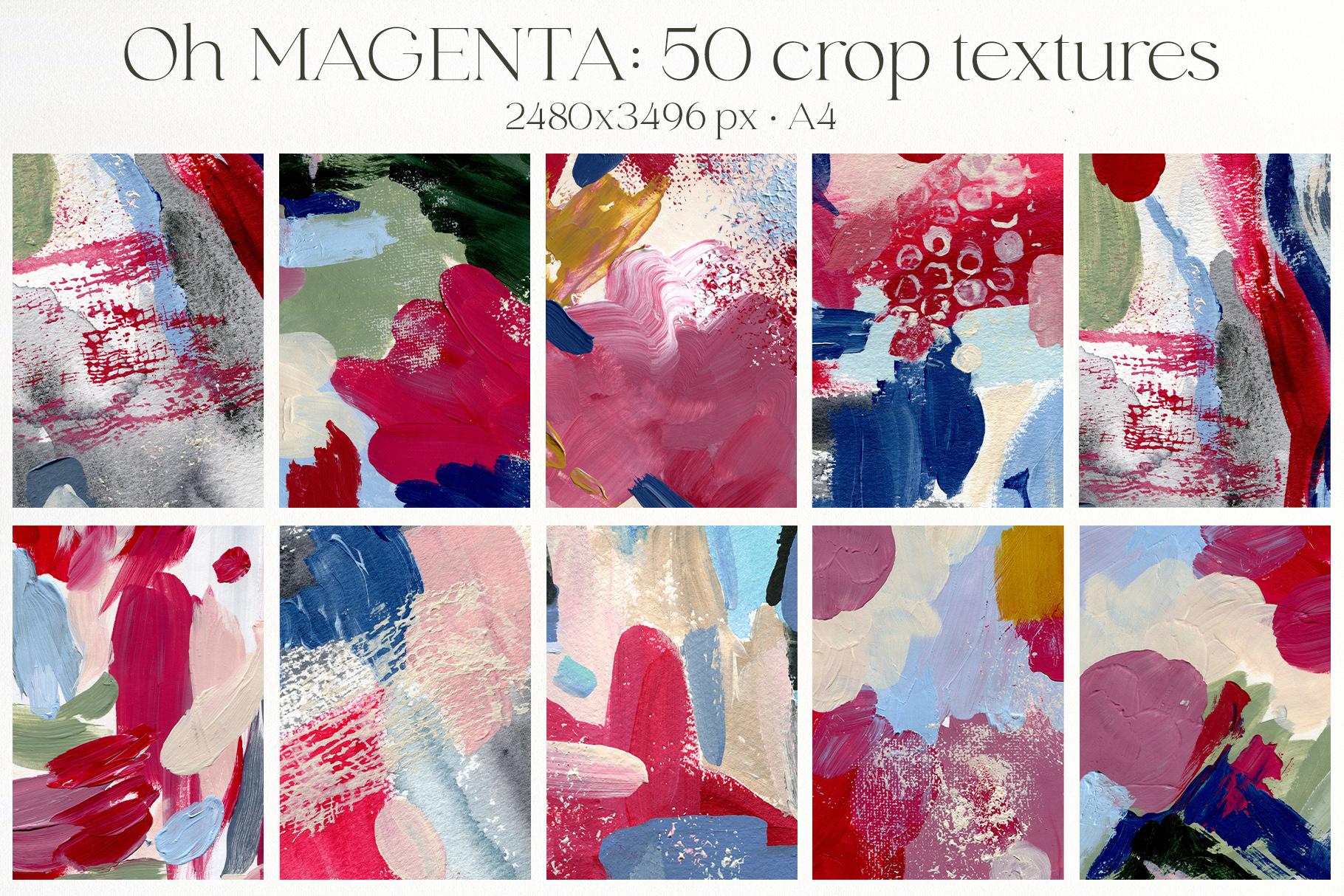Oh Viva Magenta abstract backgrounds and flowers