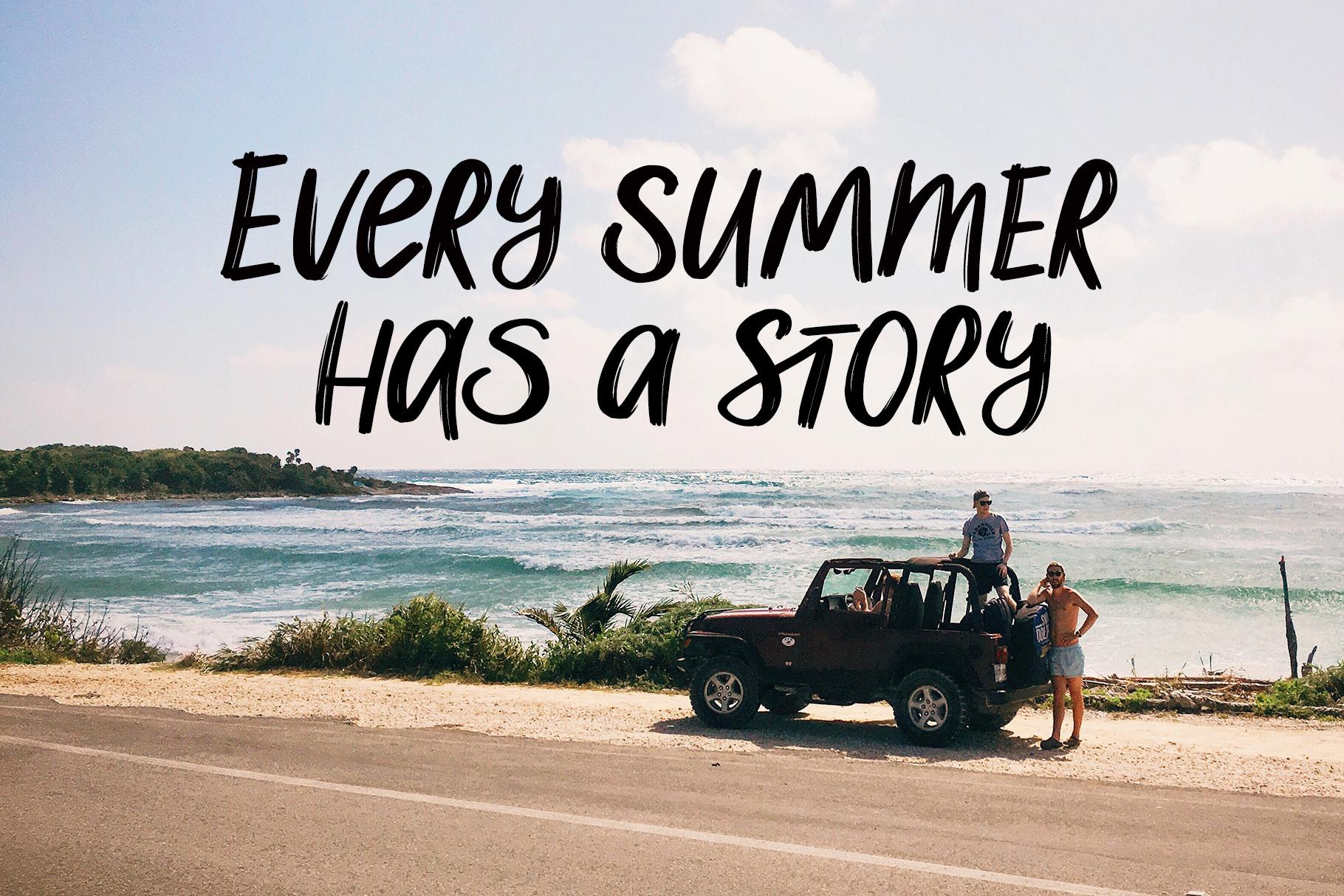 Salty Soul handwriting font + sea illustrations
