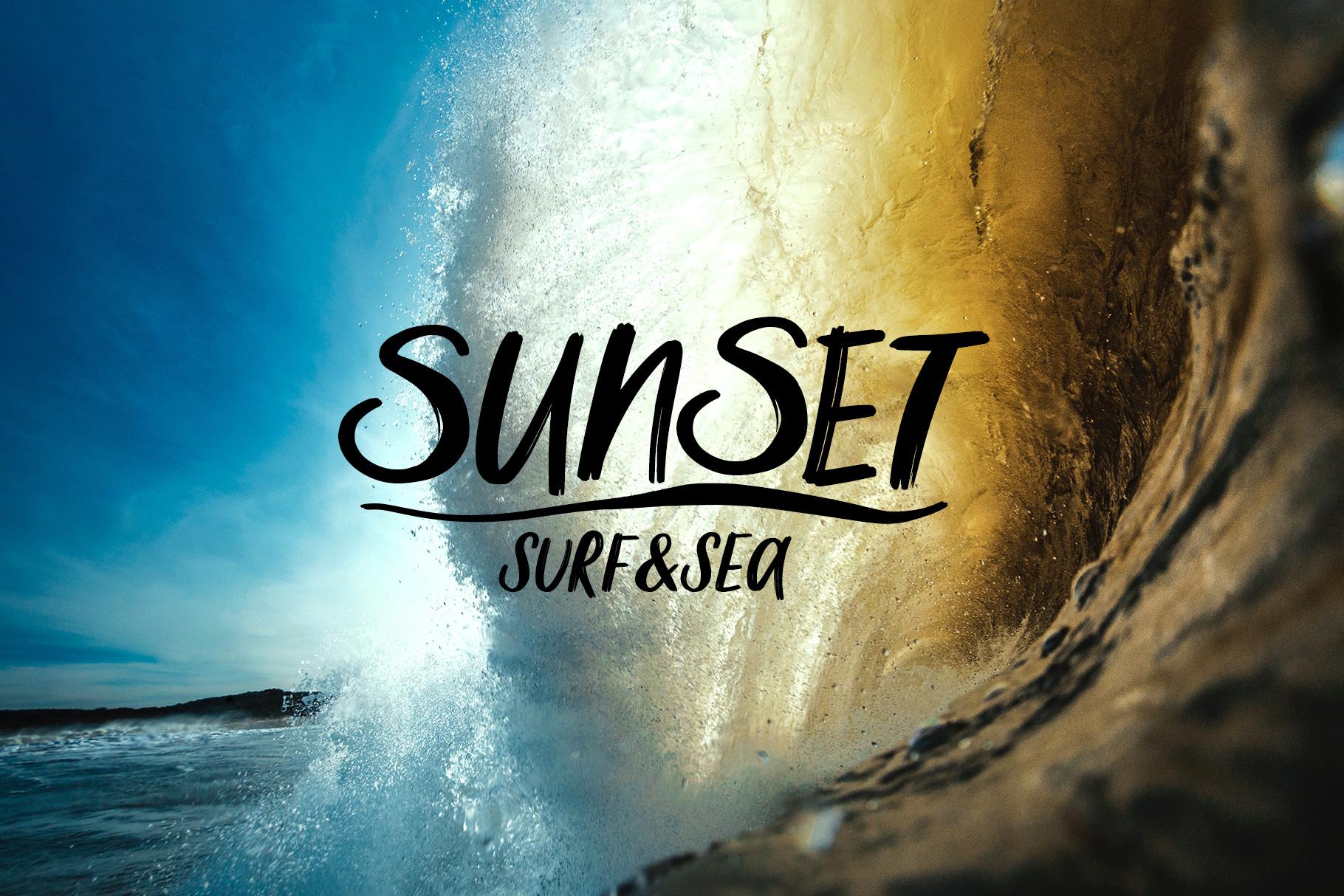 Salty Soul handwriting font + sea illustrations