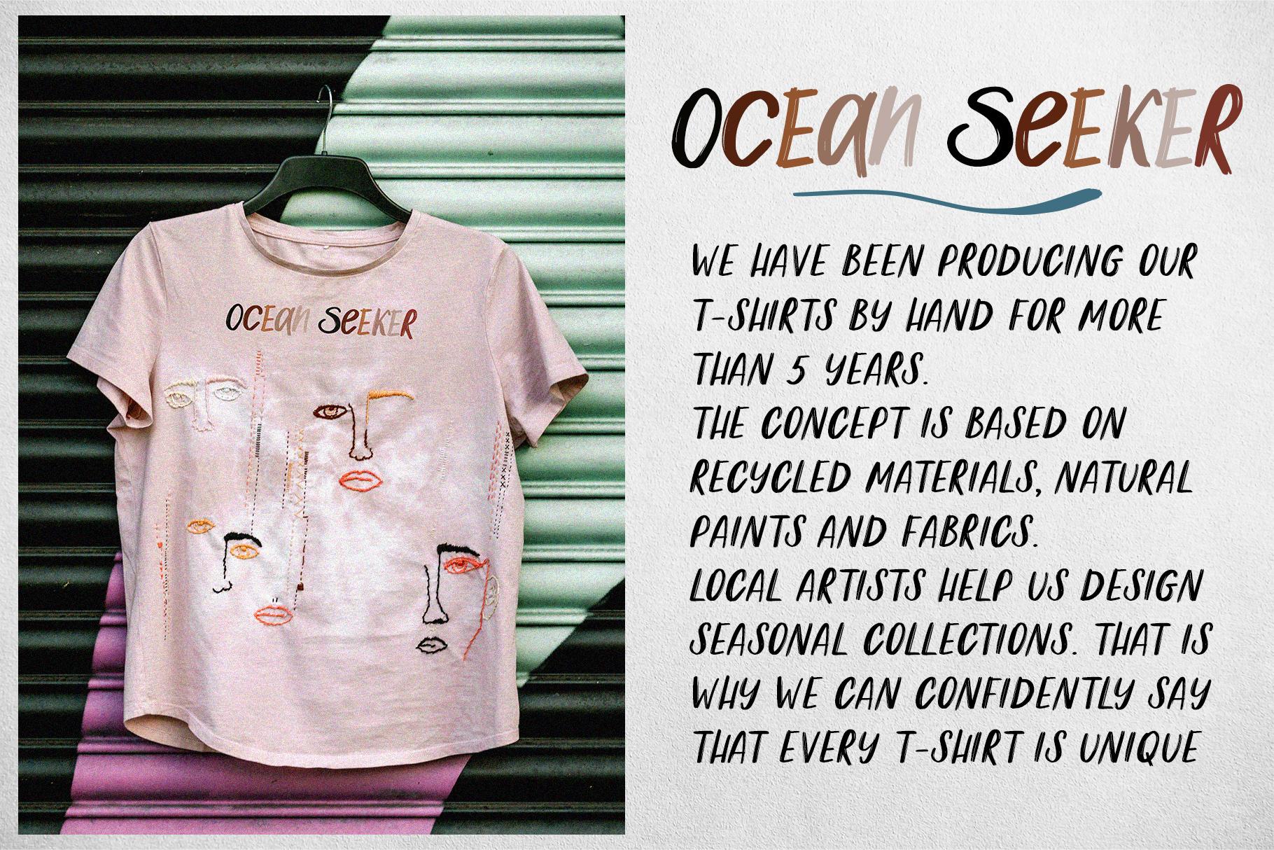 Salty Soul handwriting font + sea illustrations
