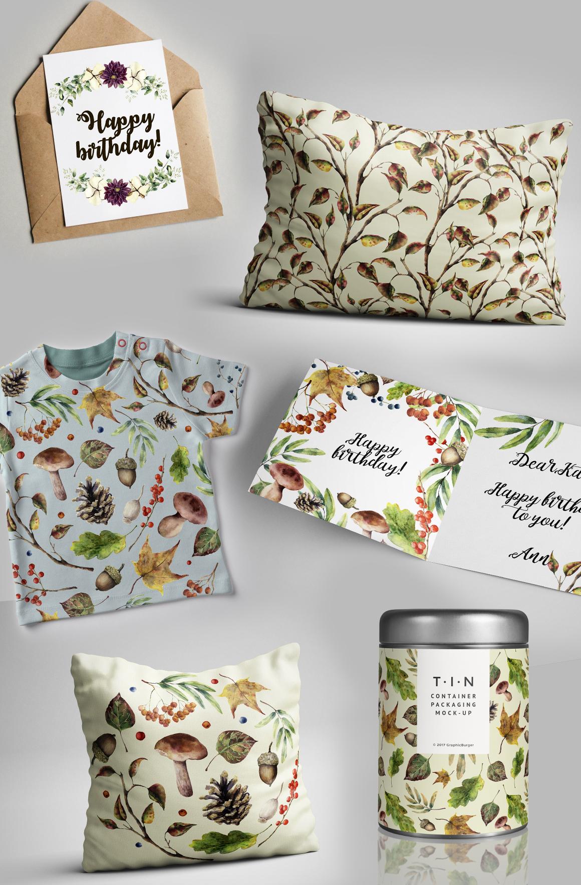 Sounds of Autumn watercolor collection