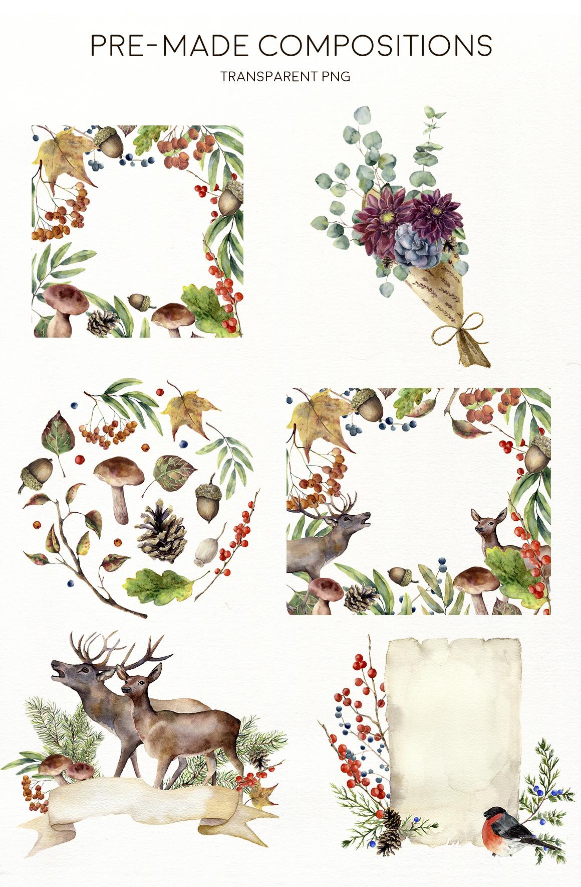 Sounds of Autumn watercolor collection