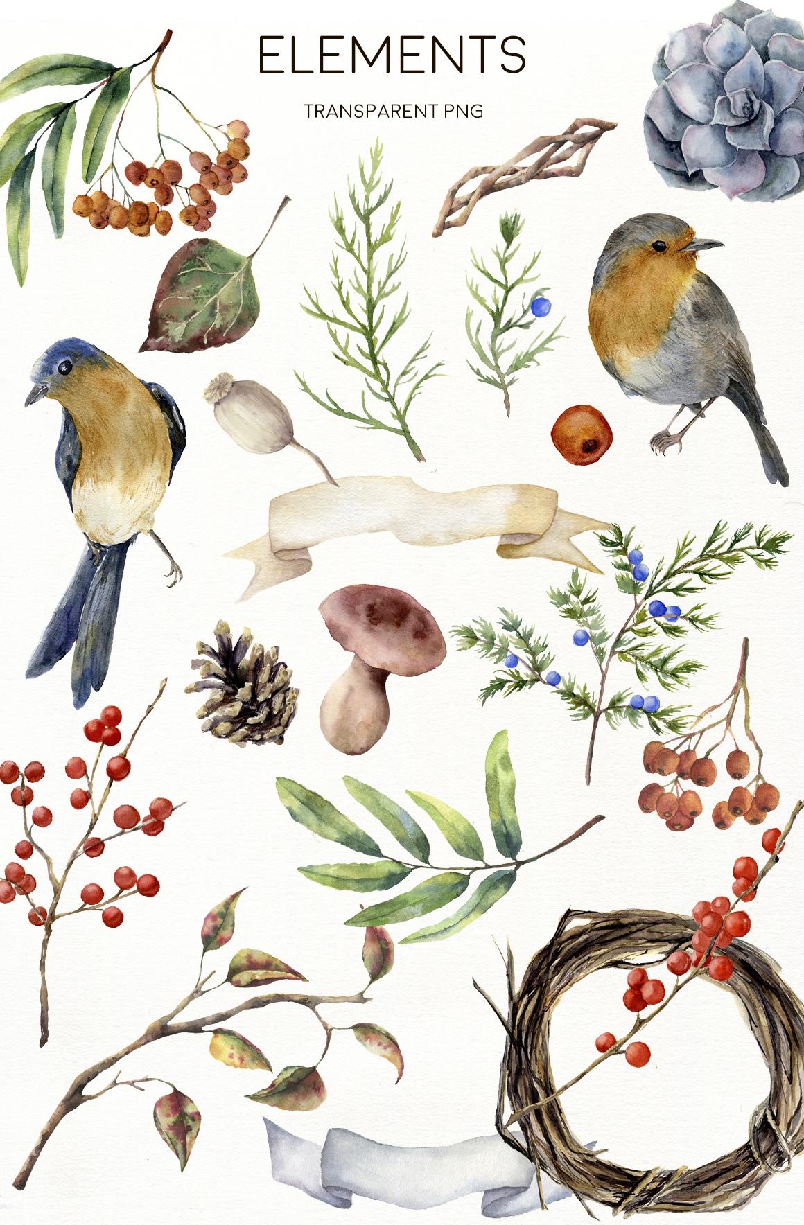 Sounds of Autumn watercolor collection