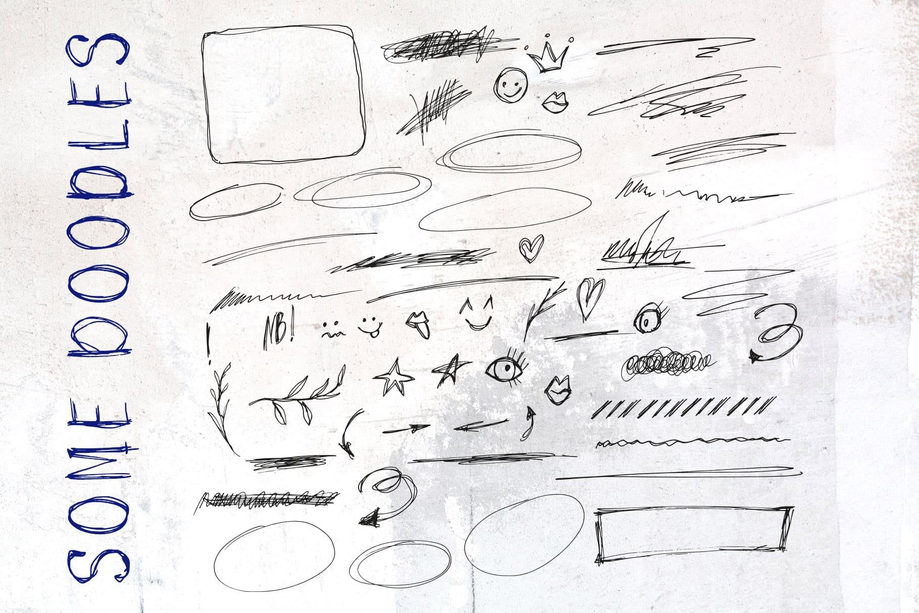 Jumpy scribble handwriting font