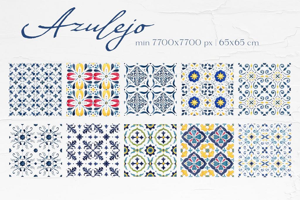 Bless international Mosaic Portuguese Azulejo Mediterranean Effect