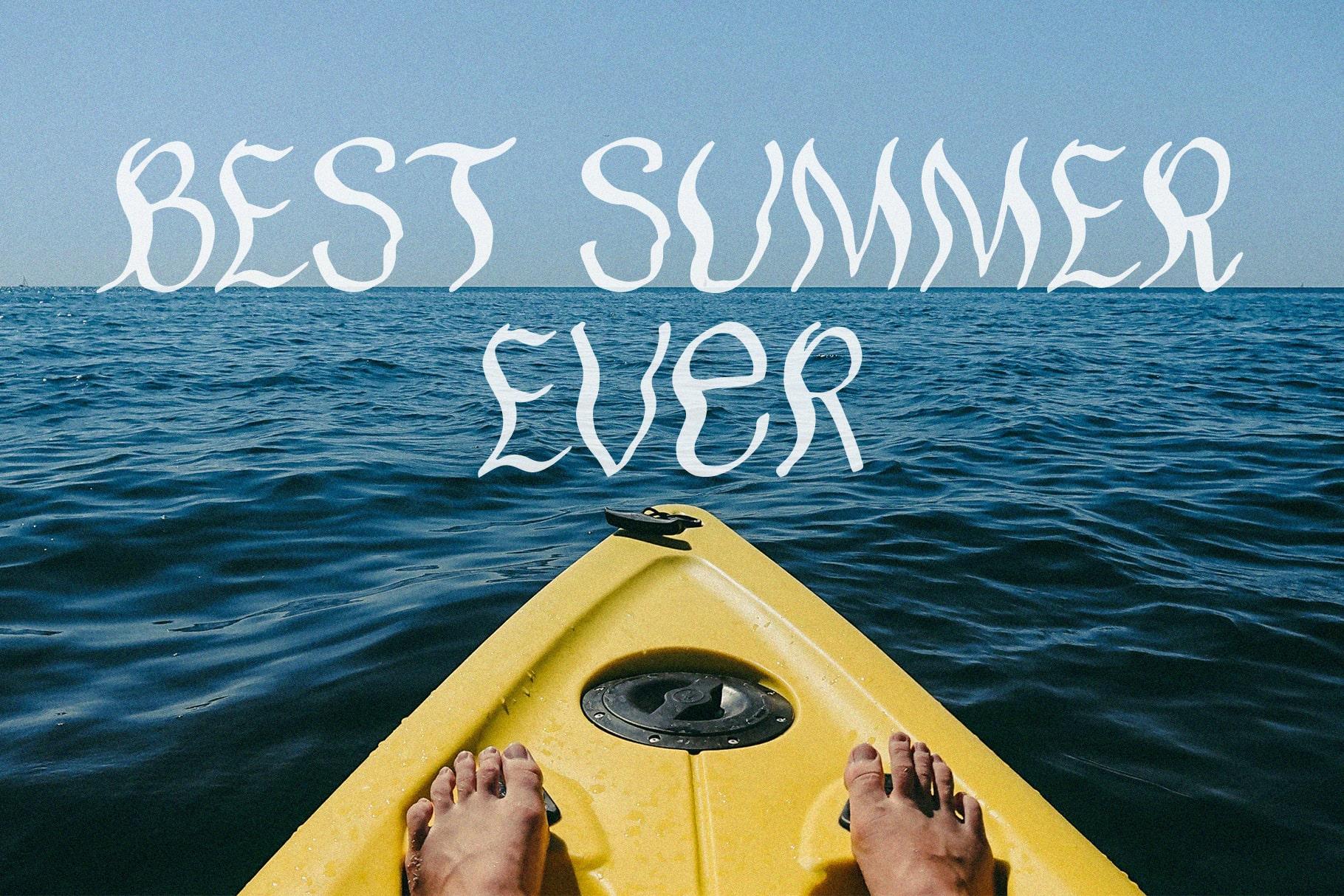 Steep wave handwritting font quirky & wavy