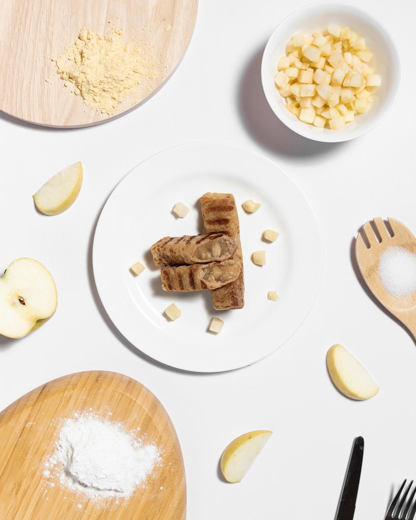 Безглютенові млинці з яблуком