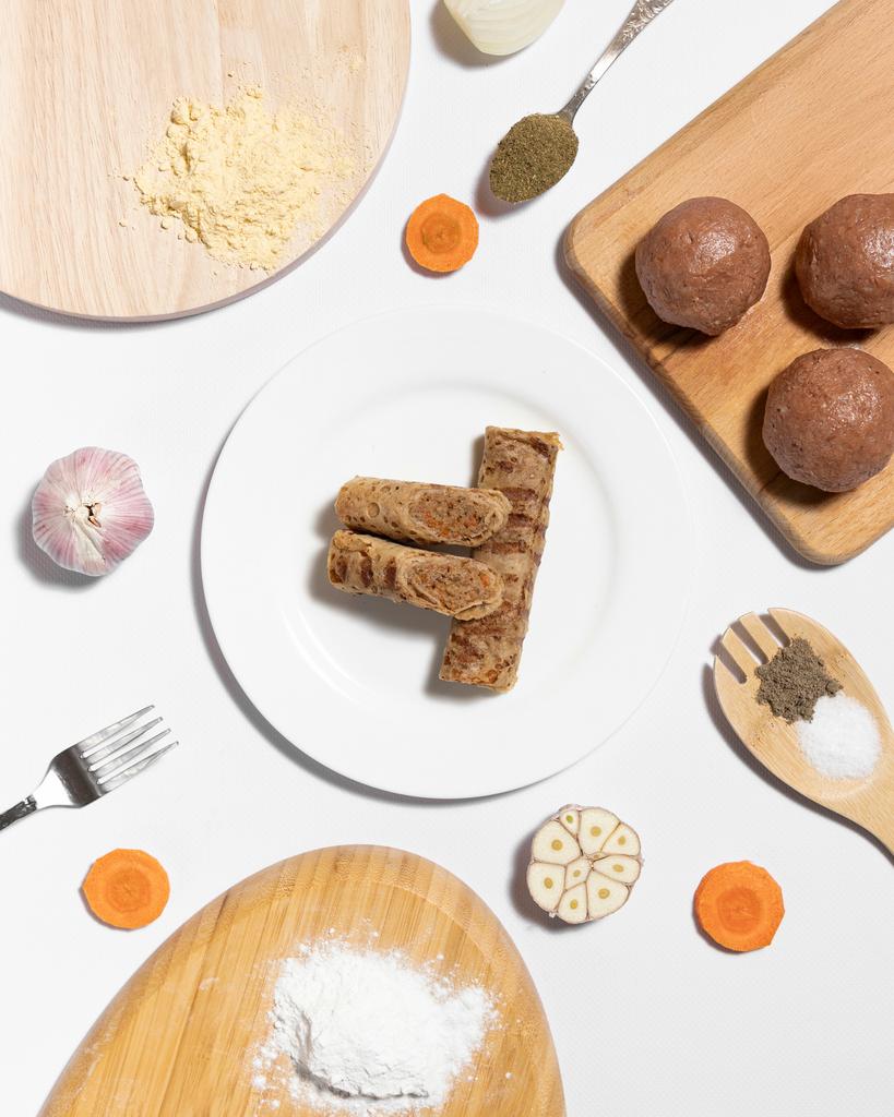 Безглютенові млинці з рослинним м’ясом