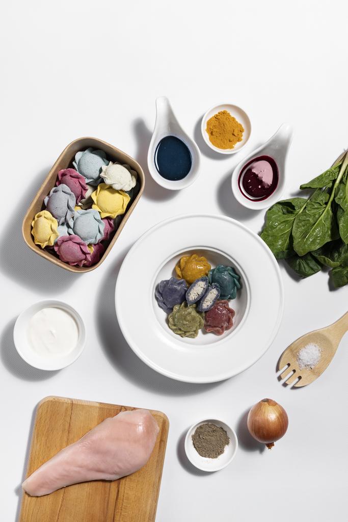 Безглютенові пельмені кольорові дитячі (з куркою)