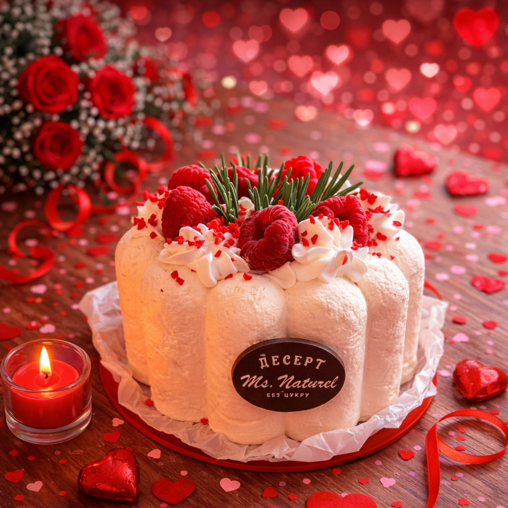 Ванільний з полуницею білий