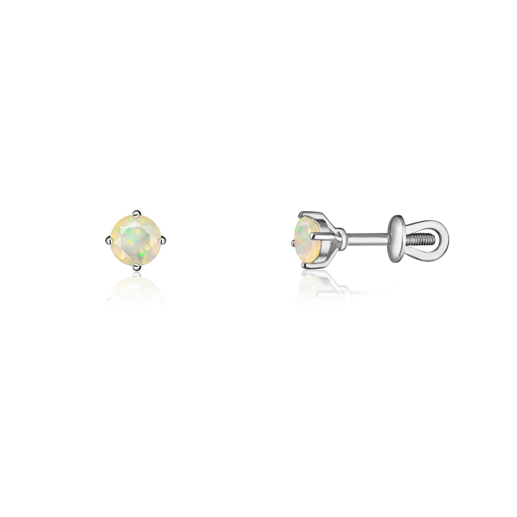 Серьги Crystal Circle с опалом