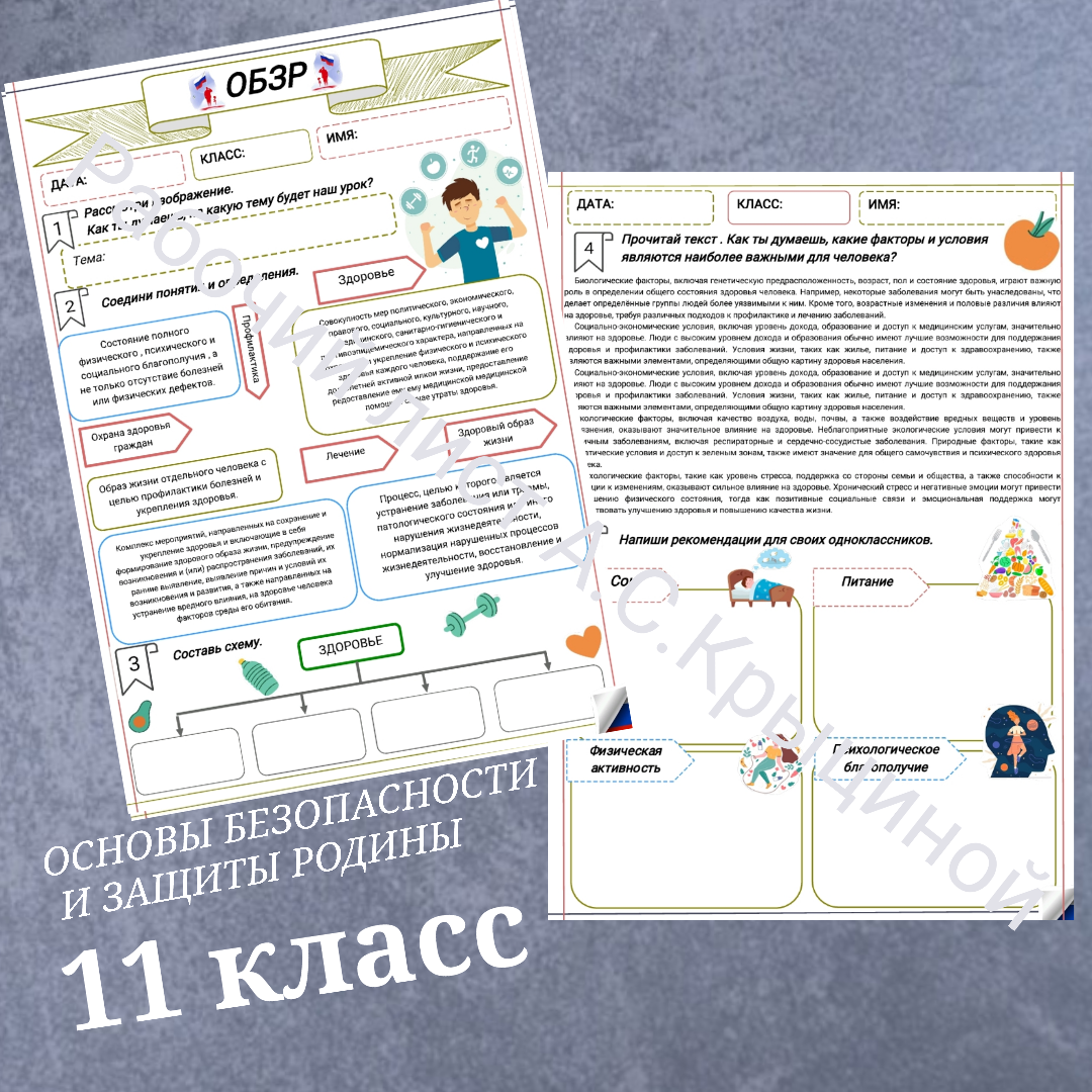 Обзр 11 класс рабочая программа. Обзр 11 класс рабочая программа