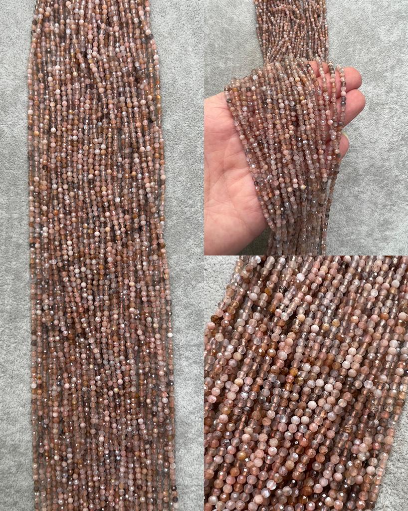 Солнечный камень гранёный 2,5 мм