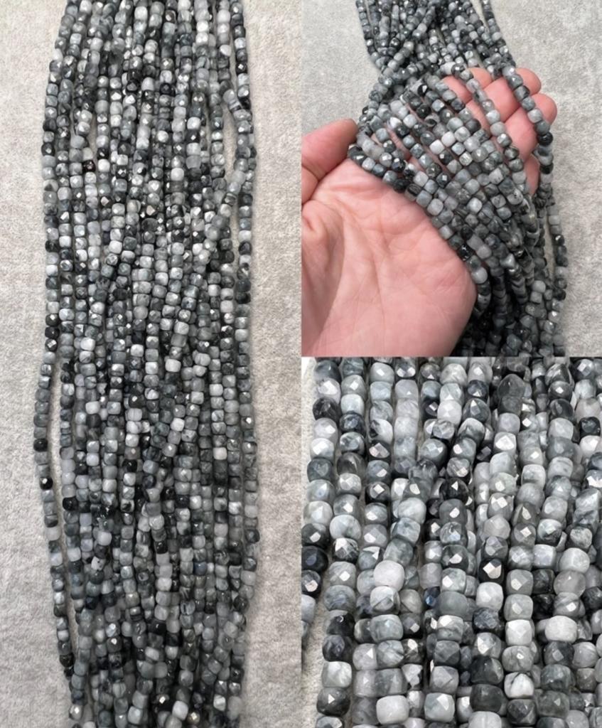 Соколиный глаз куб 4 мм