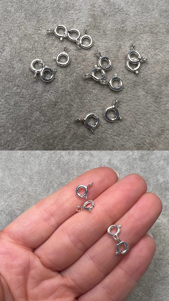 Карабин круглый 925 пр 6 мм