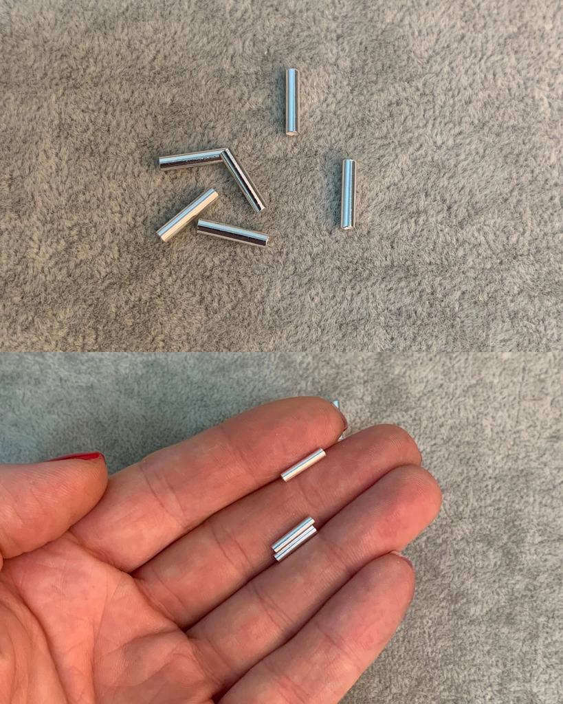 Трубочка серебро 925 пр