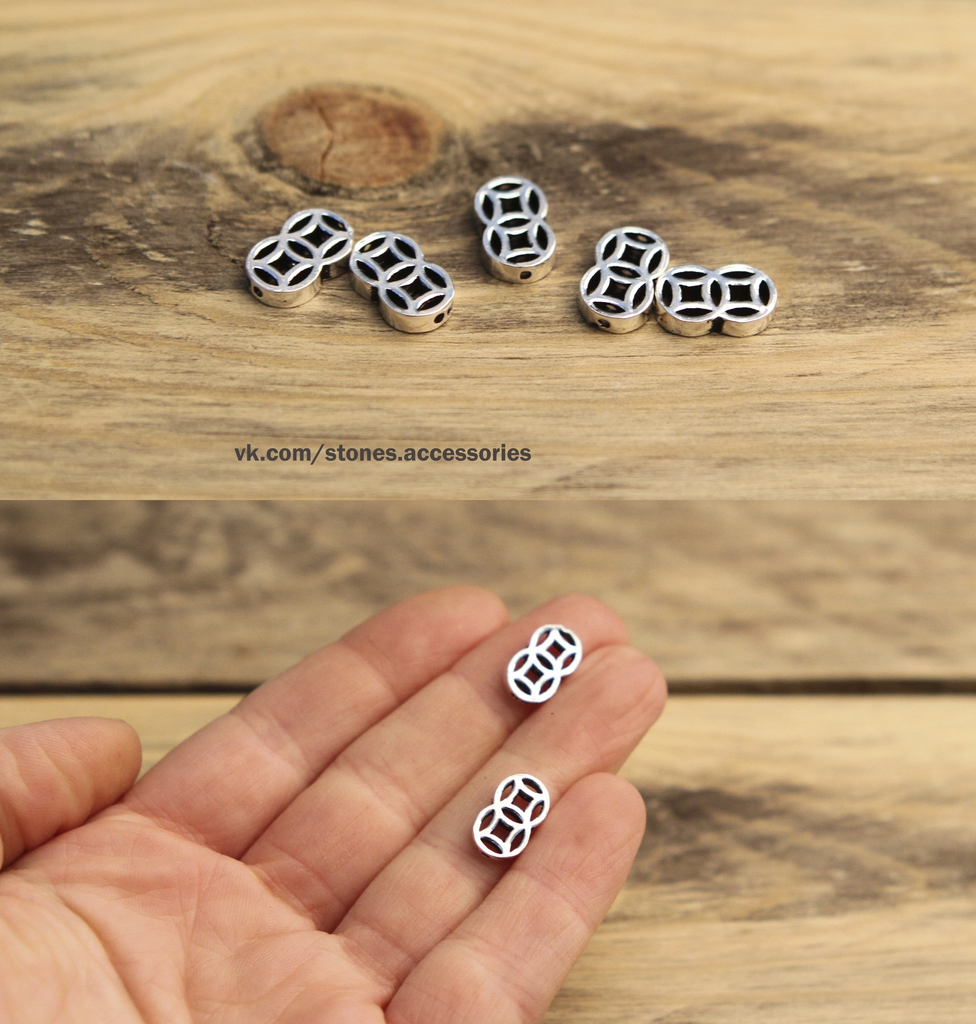 Бусины серебро 925 пр