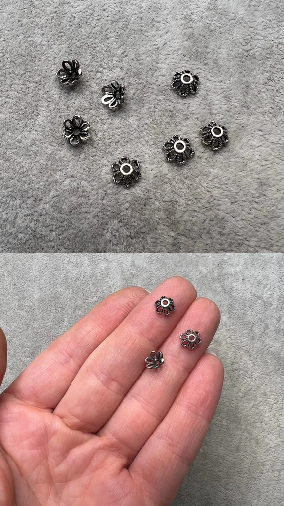 Шляпки серебро 925 пр 7 мм