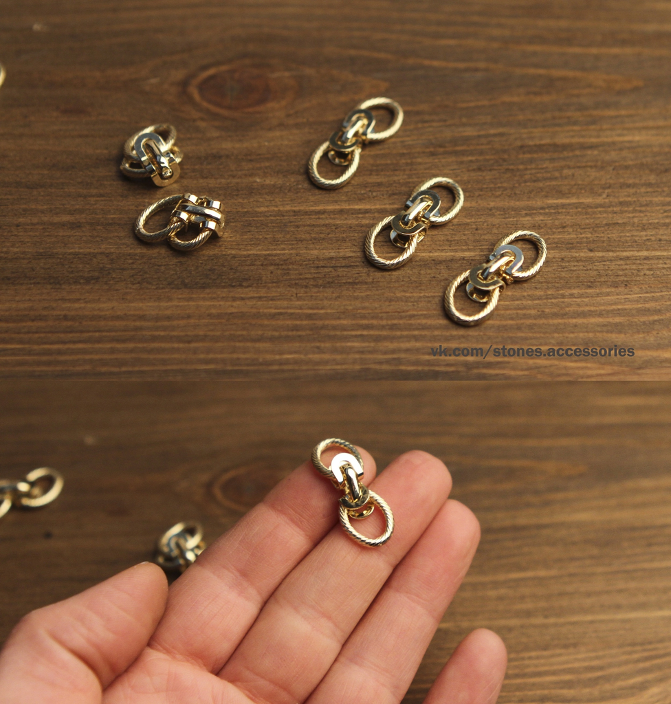 Коннектор с позолотой 13 мм