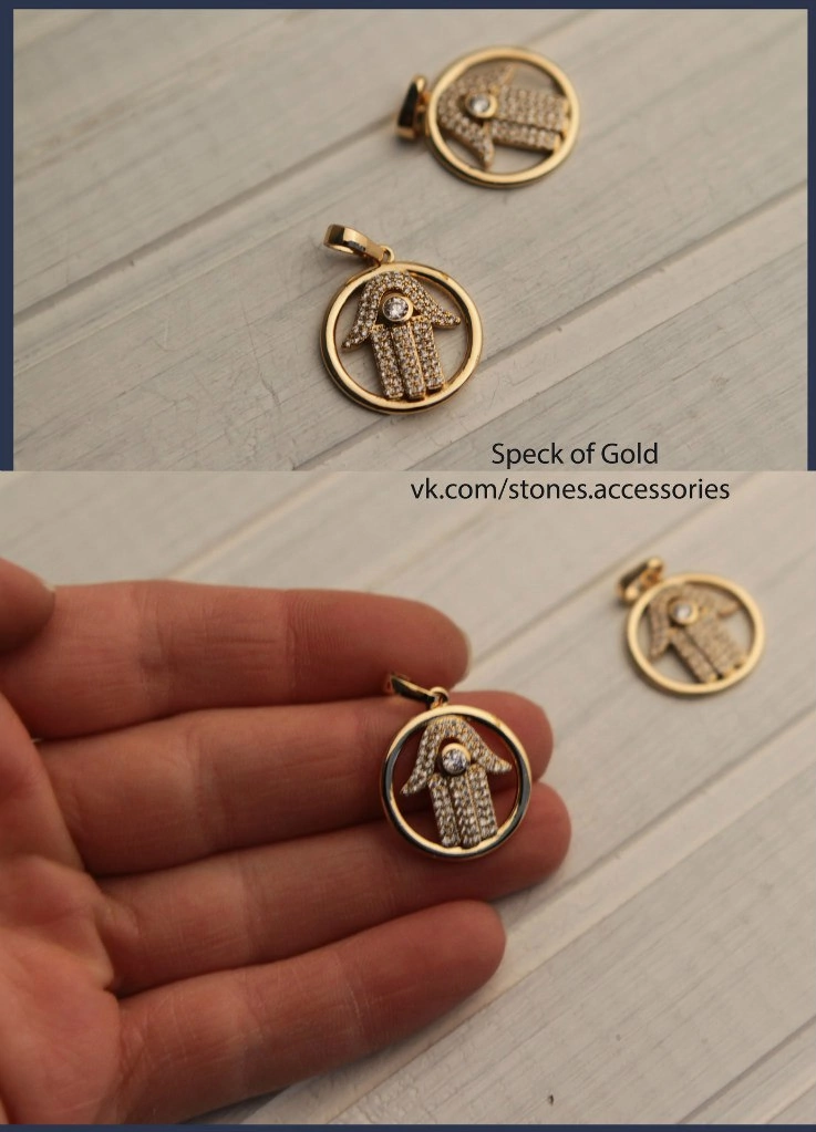 Подвеска с позолотой