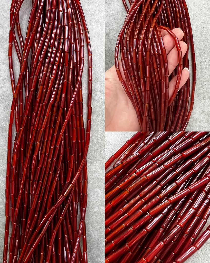 Сердолик трубочки 14 х 3 мм