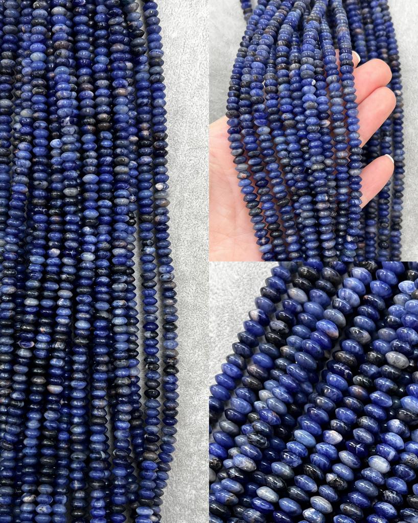 Содалит рондели 6 х 3 мм