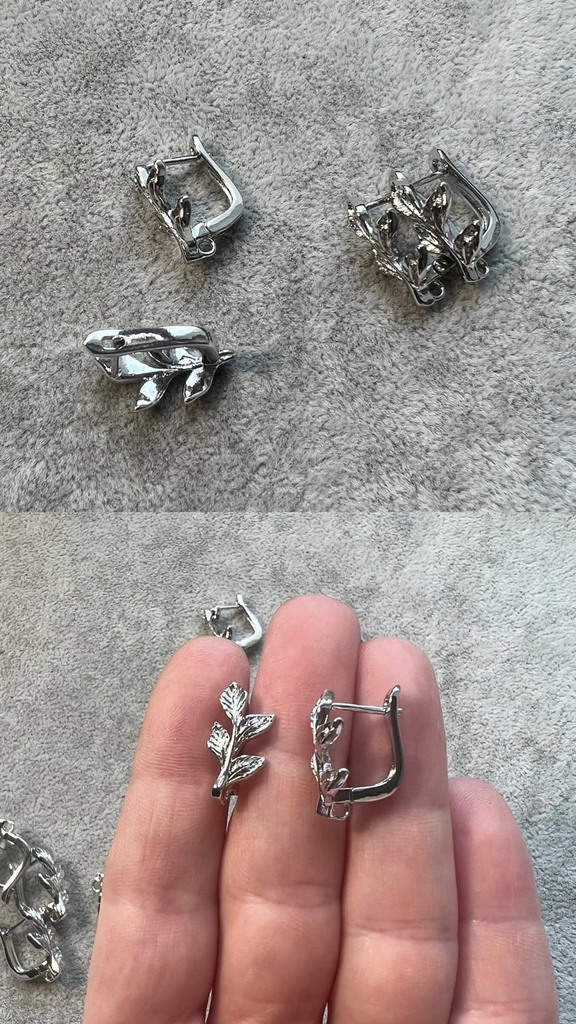 Швензы родий 18 х 9 мм