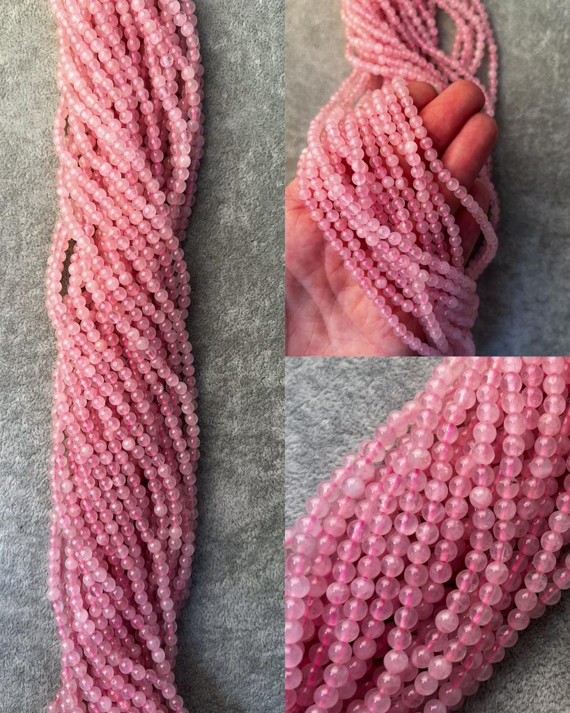 Африканский розовый кварц 4 мм