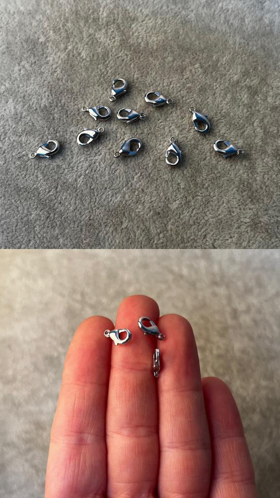 Карабин родий 9 мм